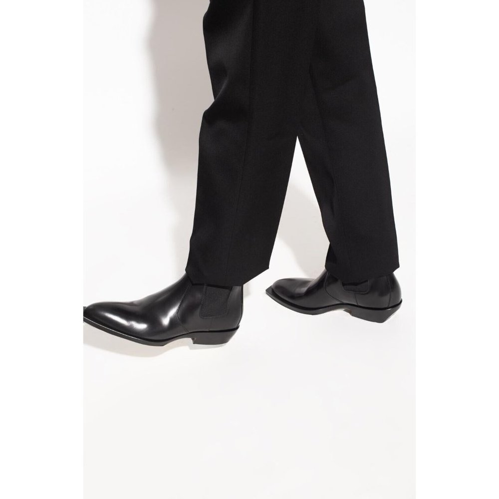 NEW BOTTEGA VENETA Black Chisel Chelsea Boots SZ 42 MSRP $1390 - Picture 2 of 12